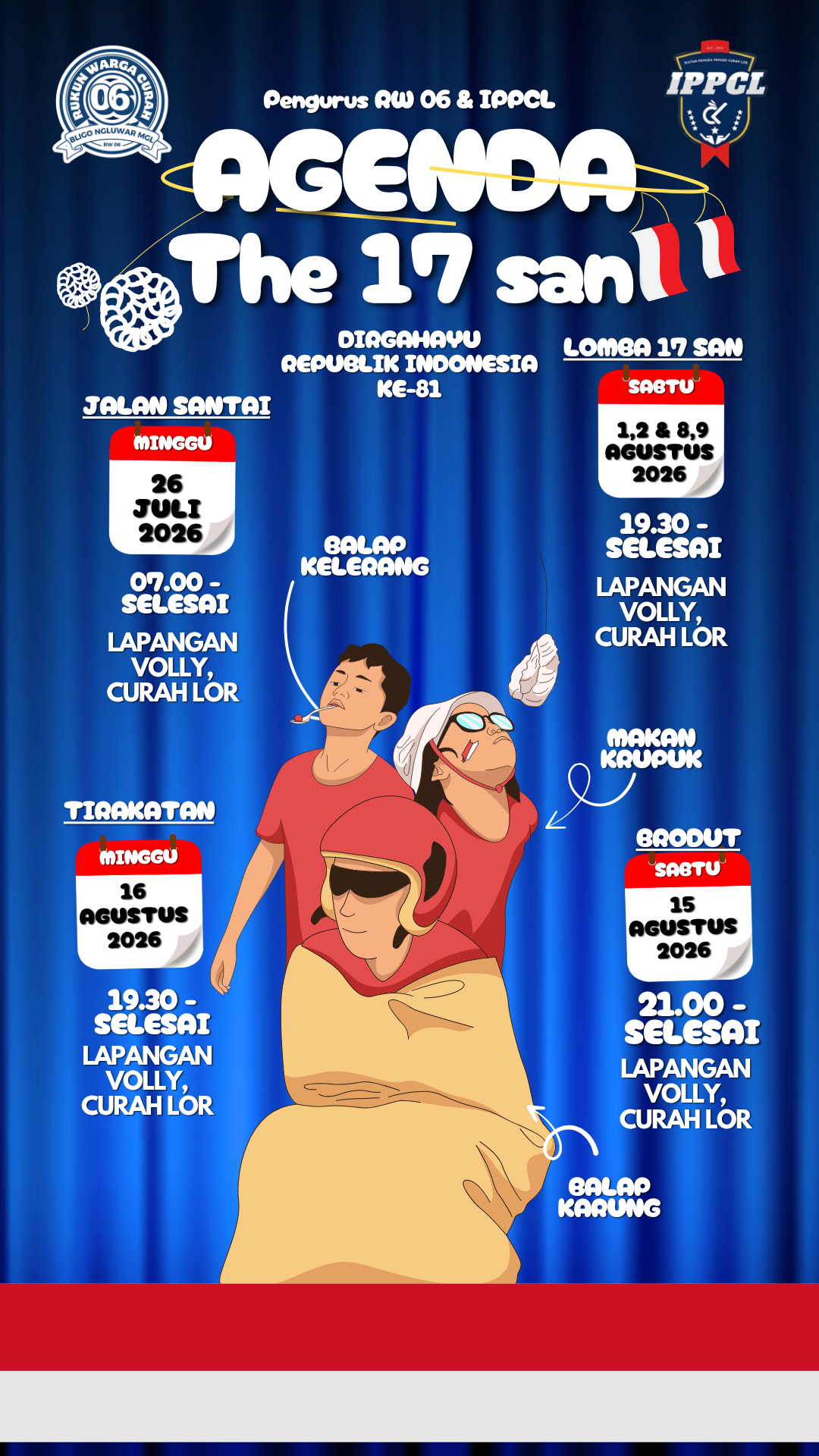 AGENDA KEGIATAN PERAYAAN 17 AGUSTUS